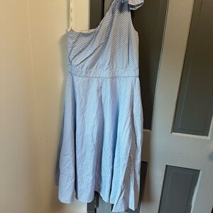 Calvin Klein  One Shoulder Sleeveless Sundress